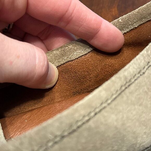 Born Grey Suede Slip On Rubber Sole Loafers Women’s US 7 M - Picture 8 of 8